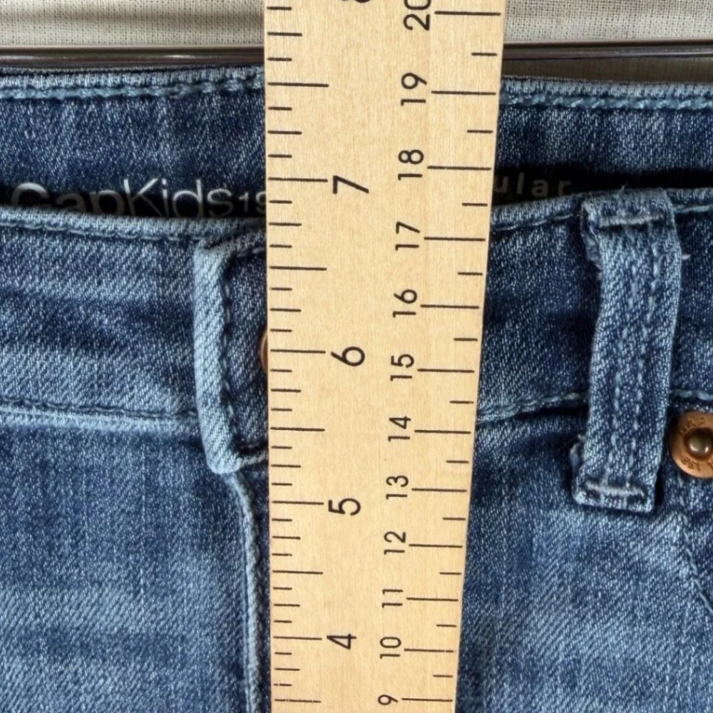 Gap Kids Bee/Star Aplique Super Skinny‎ Jeans size 6 Blue